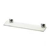 Radii Glass Phoenix Shelf Square Plate - Chrome